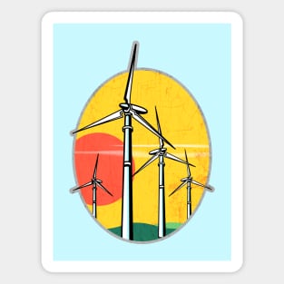 Wind Power Sunset Magnet